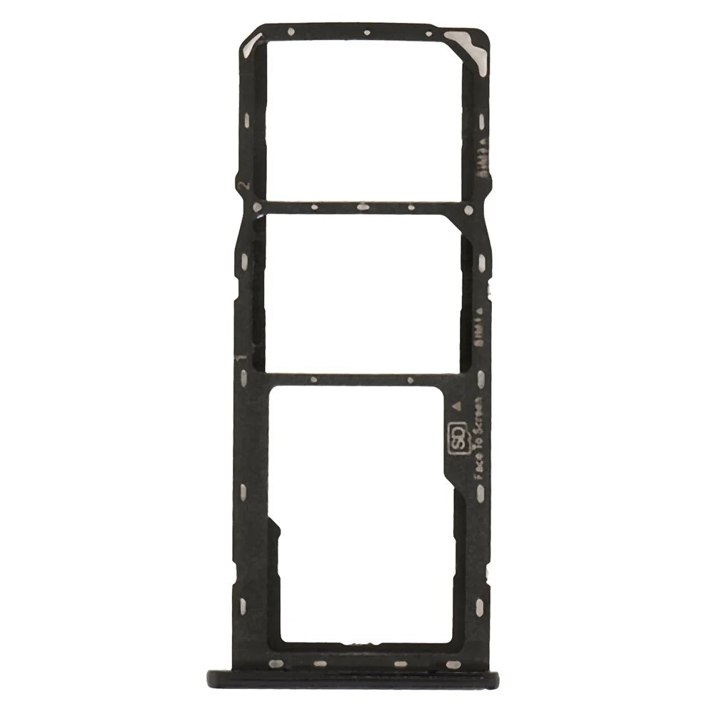 OEM Dual SIM + TF Card Tray Holder Replacement (without Logo) for Nokia 3.2 TA-1156/TA-1159/TA-1164 - Black - 1