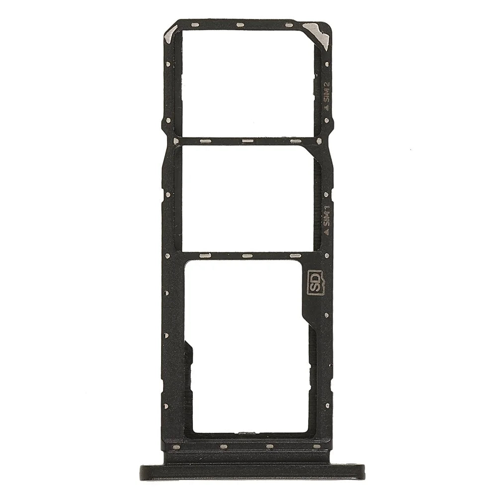 OEM Dual SIM + TF Card Tray Holder Replacement (without Logo) for Nokia 7.2/6.2 - Black - 1