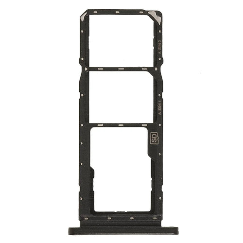 OEM Dual SIM + TF Card Tray Holder Replacement (without Logo) for Nokia 7.2/6.2 - Black - 1