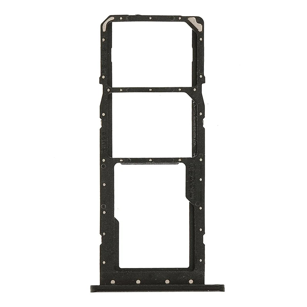 OEM Dual SIM + TF Card Tray Holder Replacement (without Logo) for Samsung Galaxy A03s (164.2mm) - Black - 1