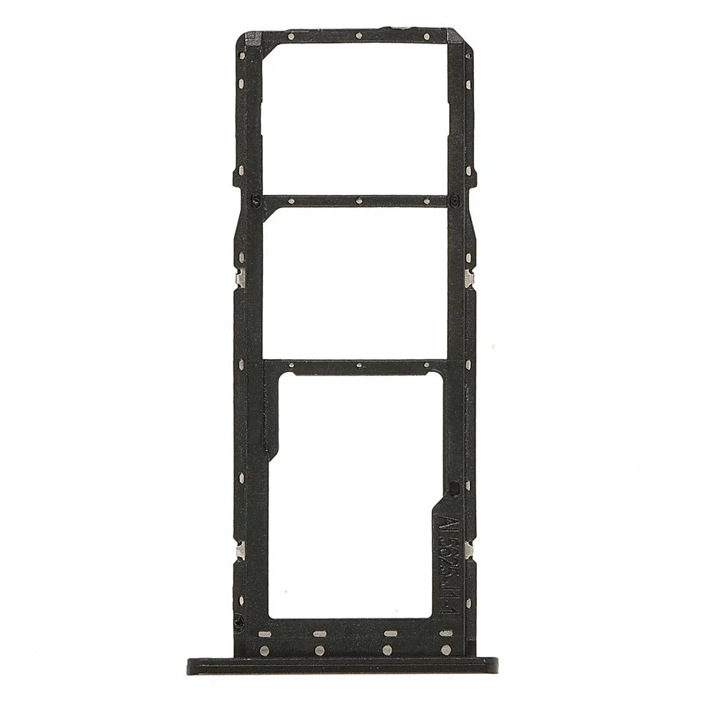 OEM Dual SIM + TF Card Tray Holder Replacement (without Logo) for Samsung Galaxy A03s (164.2mm) - Black - 2