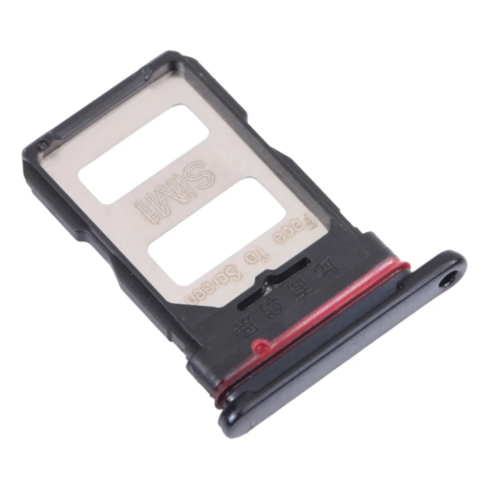 Dual SIM Card Tray Holder Replacement (without Logo) for Xiaomi Redmi K40 Pro/Redmi K40 - Black - 1