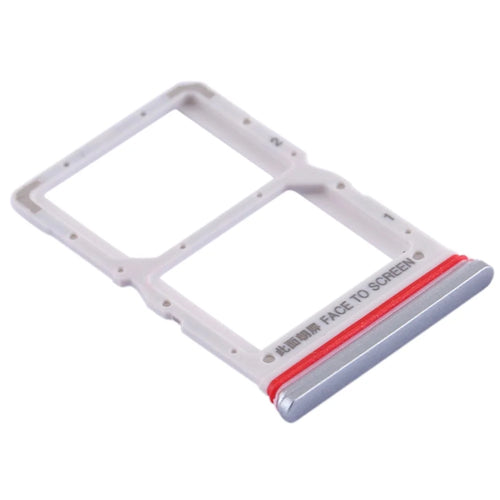 Dual SIM Tray Holder Replacement (without Logo) for Xiaomi Redmi K30 5G - Silver - 1