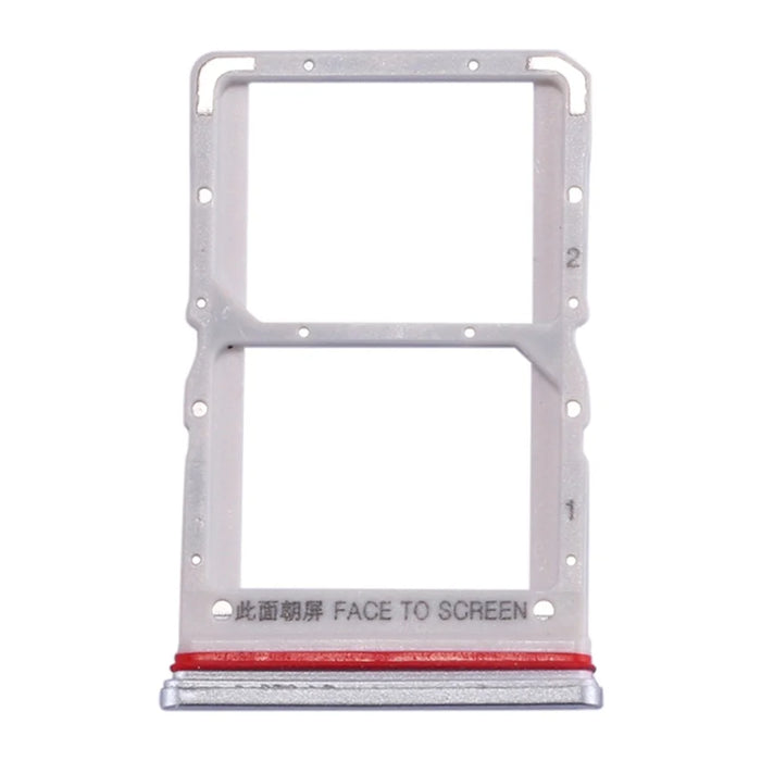 Dual SIM Tray Holder Replacement (without Logo) for Xiaomi Redmi K30 5G - Silver - 3