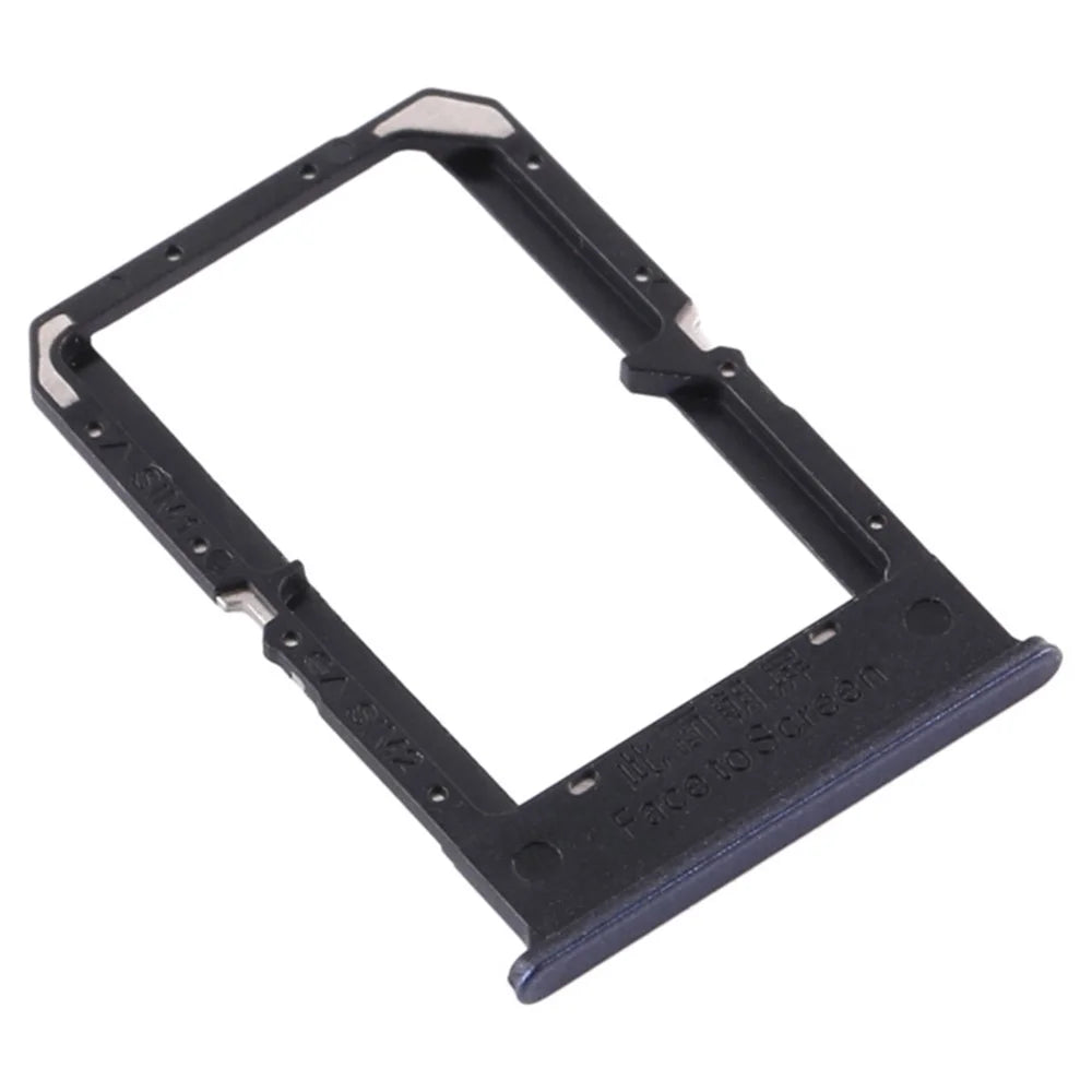 For Oppo A72 CPH2067 Dual SIM Card Tray Holder Replacement (without Logo) - Black - 1