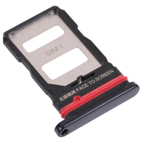 For Xiaomi 11T 21081111RG/11T Pro Dual SIM Card Tray Holder Replacement (without Logo) - Black - 1