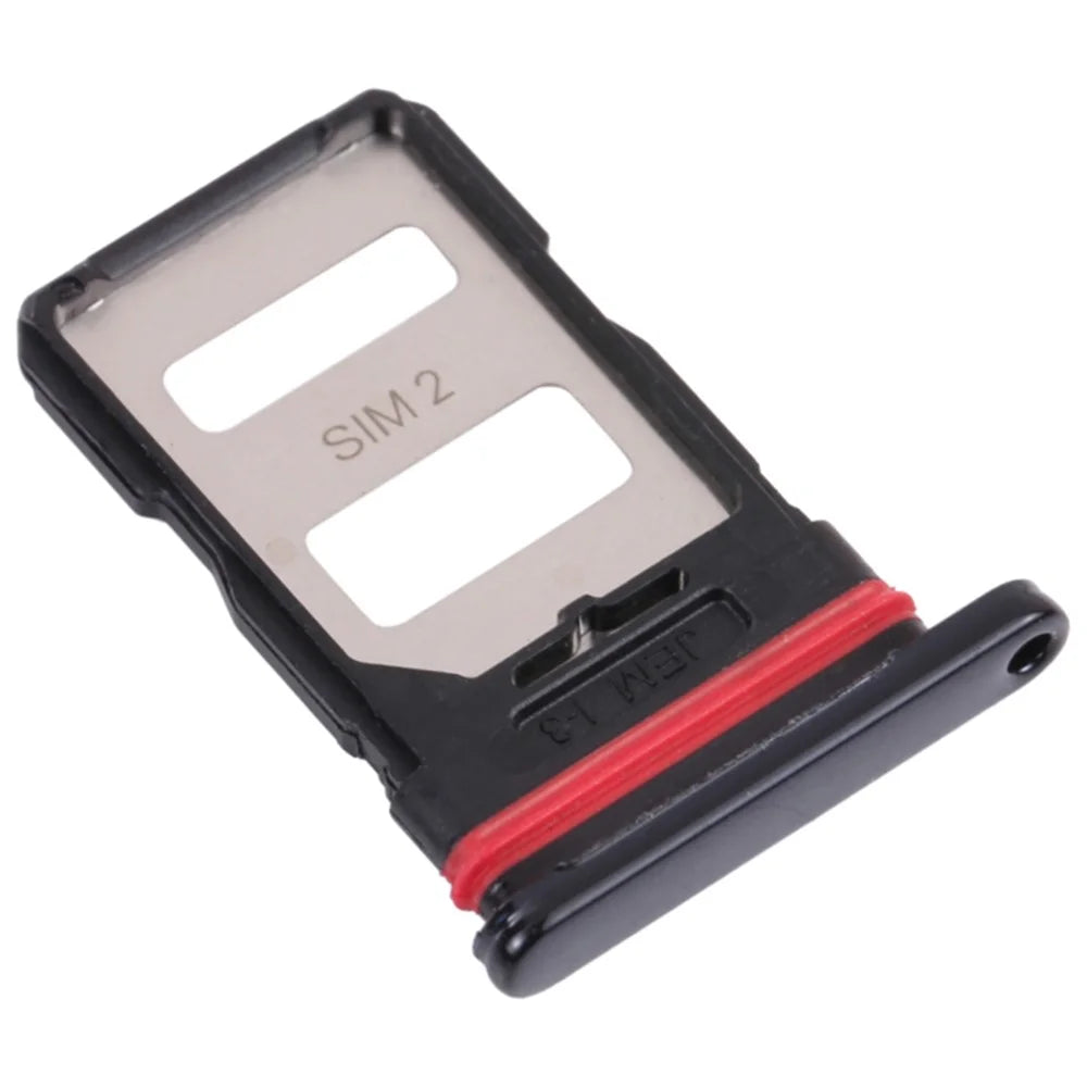 For Xiaomi 11T 21081111RG/11T Pro Dual SIM Card Tray Holder Replacement (without Logo) - Black - 2