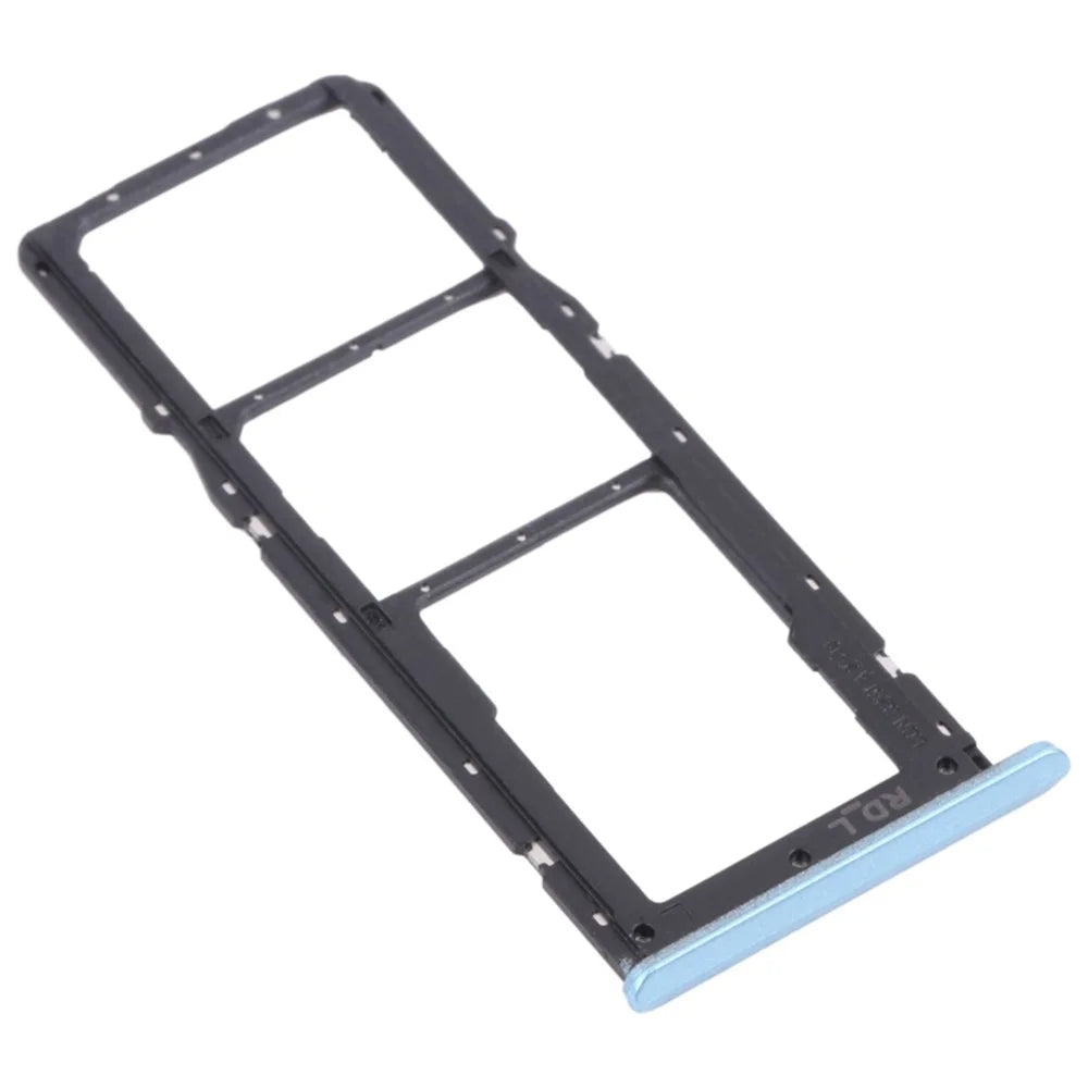 For Realme C20 RMX3063 / C20A RMX3061 Dual SIM Cards + Single TF Card Tray Holder Replacement (without Logo) - Blue - 2