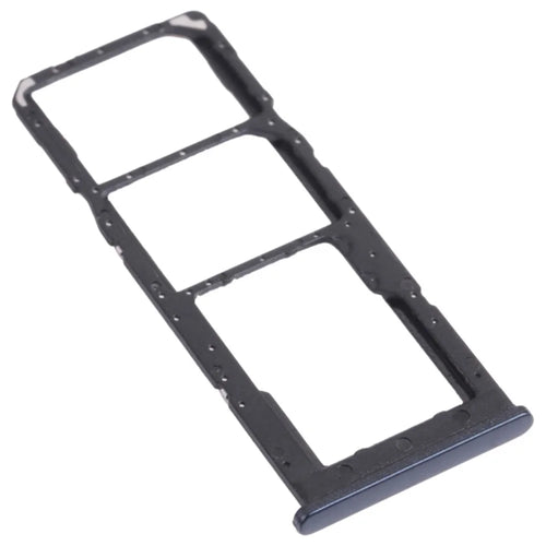 For Samsung Galaxy M12 M127 SM-M127F/DSN OEM SIM Card + TF Card Tray Holder Replacement (without Logo) - Black - 1