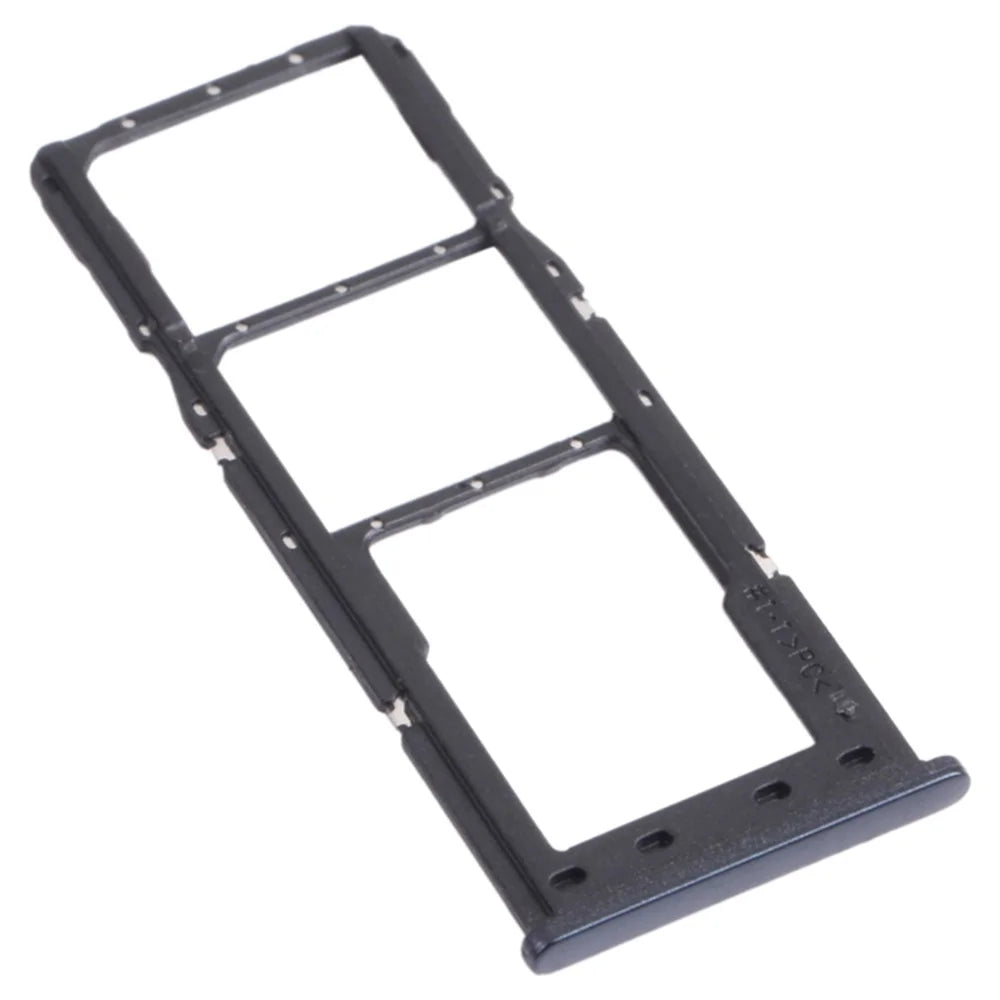 For Samsung Galaxy M12 M127 SM-M127F/DSN OEM SIM Card + TF Card Tray Holder Replacement (without Logo) - Black - 2