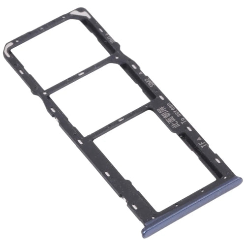 For Oppo A15s CPH2179 Dual SIM Cards + Single TF Card Tray Holder Replacement (without Logo) - Blue - 1