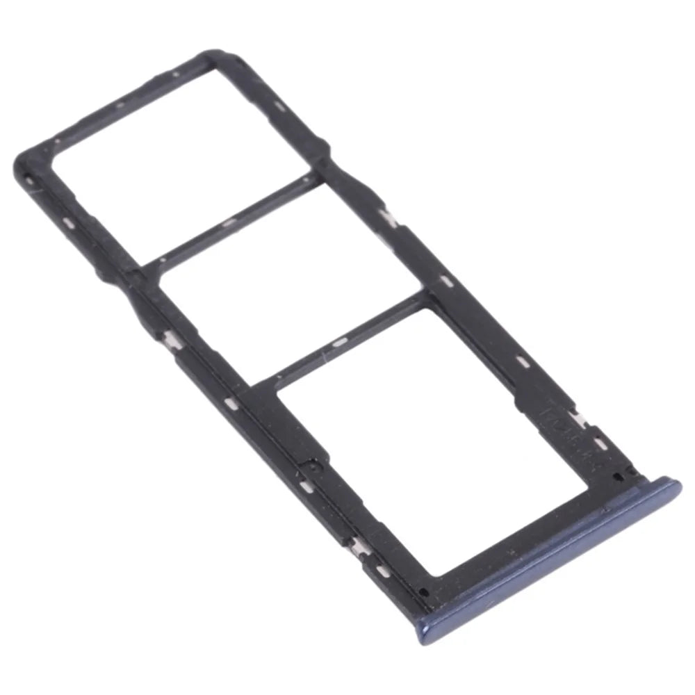 For Oppo A15s CPH2179 Dual SIM Cards + Single TF Card Tray Holder Replacement (without Logo) - Blue - 2