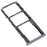 For Realme 6 Dual SIM Cards + Single TF Card Tray Holder Replacement (without Logo) - Black - 1