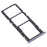 For Realme 6 Dual SIM Cards + Single TF Card Tray Holder Replacement (without Logo) - Black - 2