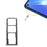 For Realme 6 Dual SIM Cards + Single TF Card Tray Holder Replacement (without Logo) - Black - 3