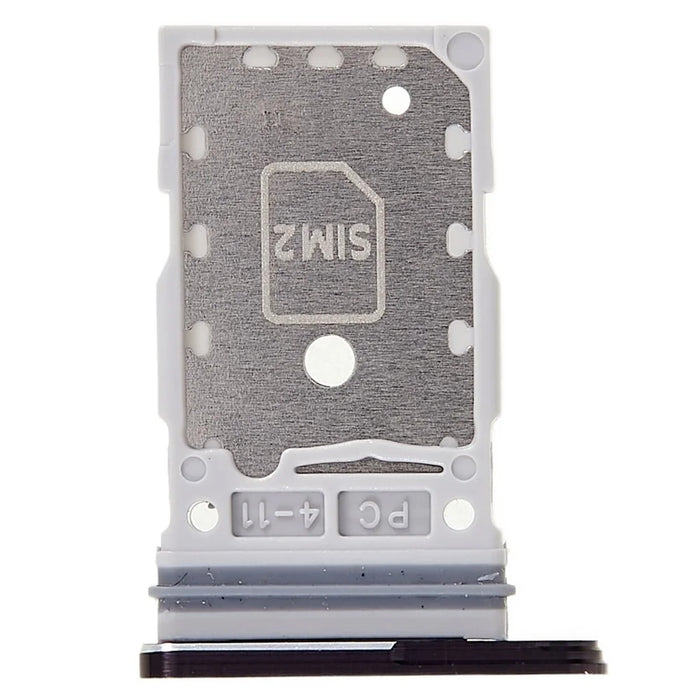 For Samsung Galaxy S22 Ultra 5G S908 OEM Dual SIM Card Tray Holder Replacement (without Logo) - Black - 2