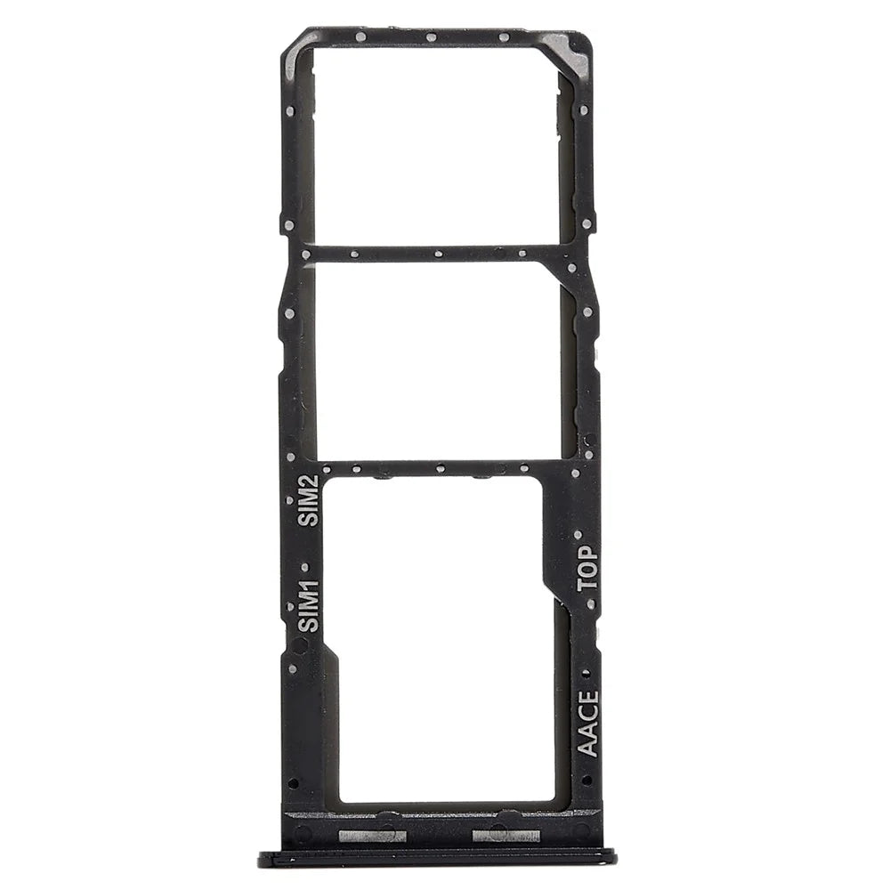 For Samsung Galaxy A13 4G A135 OEM Dual SIM Card + SD Card Tray Holder Replacement (without Logo) - Black - 1