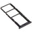 For Samsung Galaxy A13 4G A135 OEM Dual SIM Card + SD Card Tray Holder Replacement (without Logo) - Black - 4