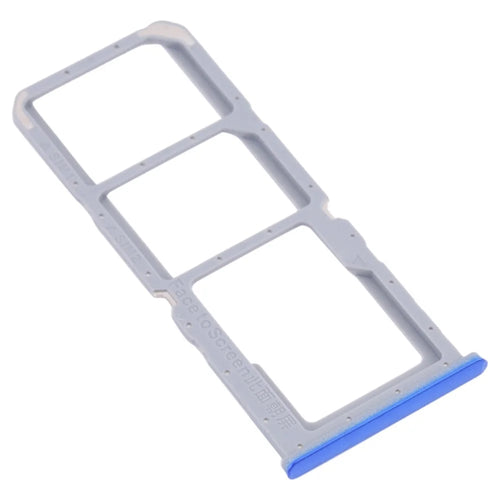 For Oppo A54 5G/4G Dual SIM Cards + Single for SD Card Tray Holder Replacement (without Logo) - Blue - 1