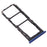 For vivo Y3 Dual SIM Cards + Single TF Card Tray Holder Replacement (without Logo) - Blue - 2