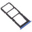 For vivo Y3 Dual SIM Cards + Single TF Card Tray Holder Replacement (without Logo) - Blue - 3