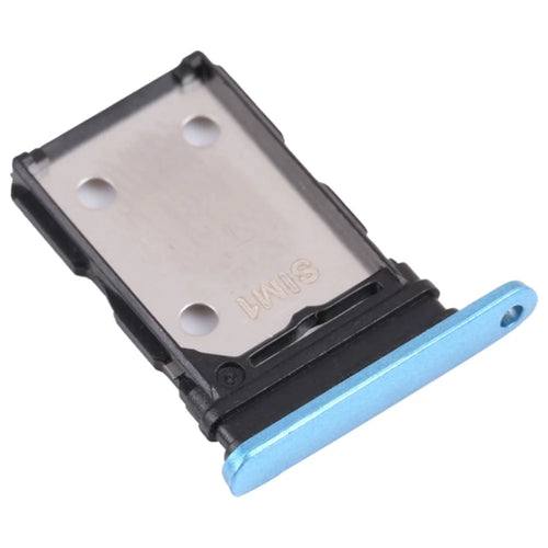 For Realme X7 Pro RMX2121, RMX2111 Dual SIM Card Tray Holder Replacement (without Logo) - Blue - 1