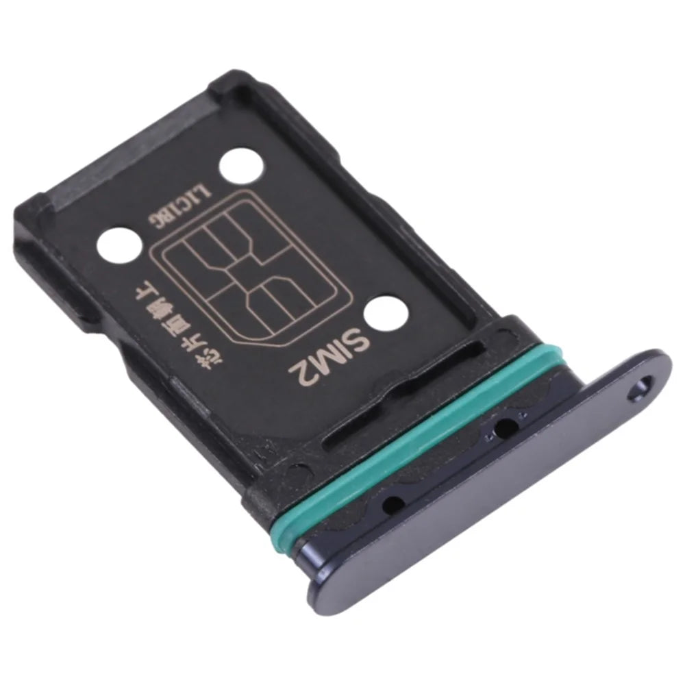 For Oppo Reno5 Pro+ 5G Dual SIM Card Tray Holder Replacement (without Logo) - Black - 2