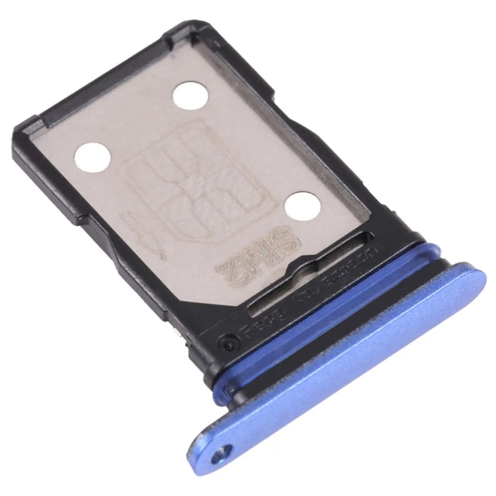 For Realme X7 RMX2176 Dual SIM Card Tray Holder Replacement (without Logo) - Blue - 2