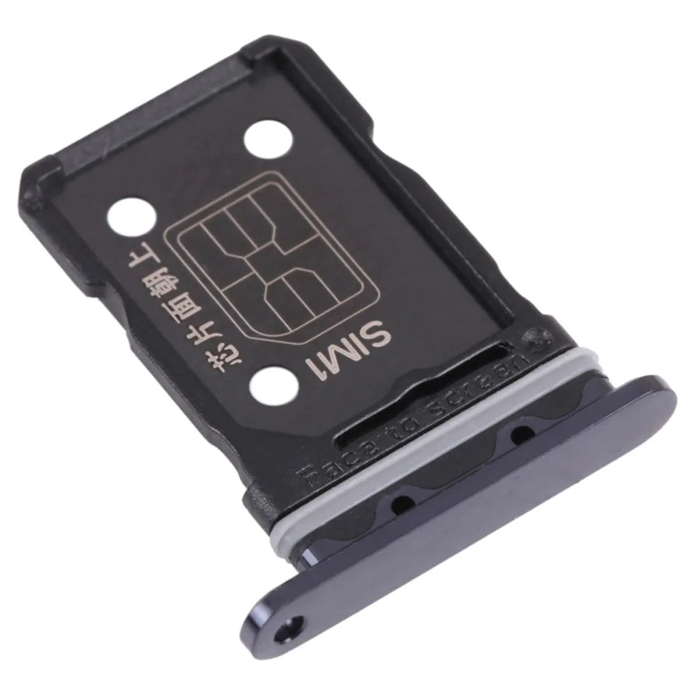 For Oppo Reno6 Pro 5G Dual SIM Card Tray Holder Replacement (without Logo) - Black - 1