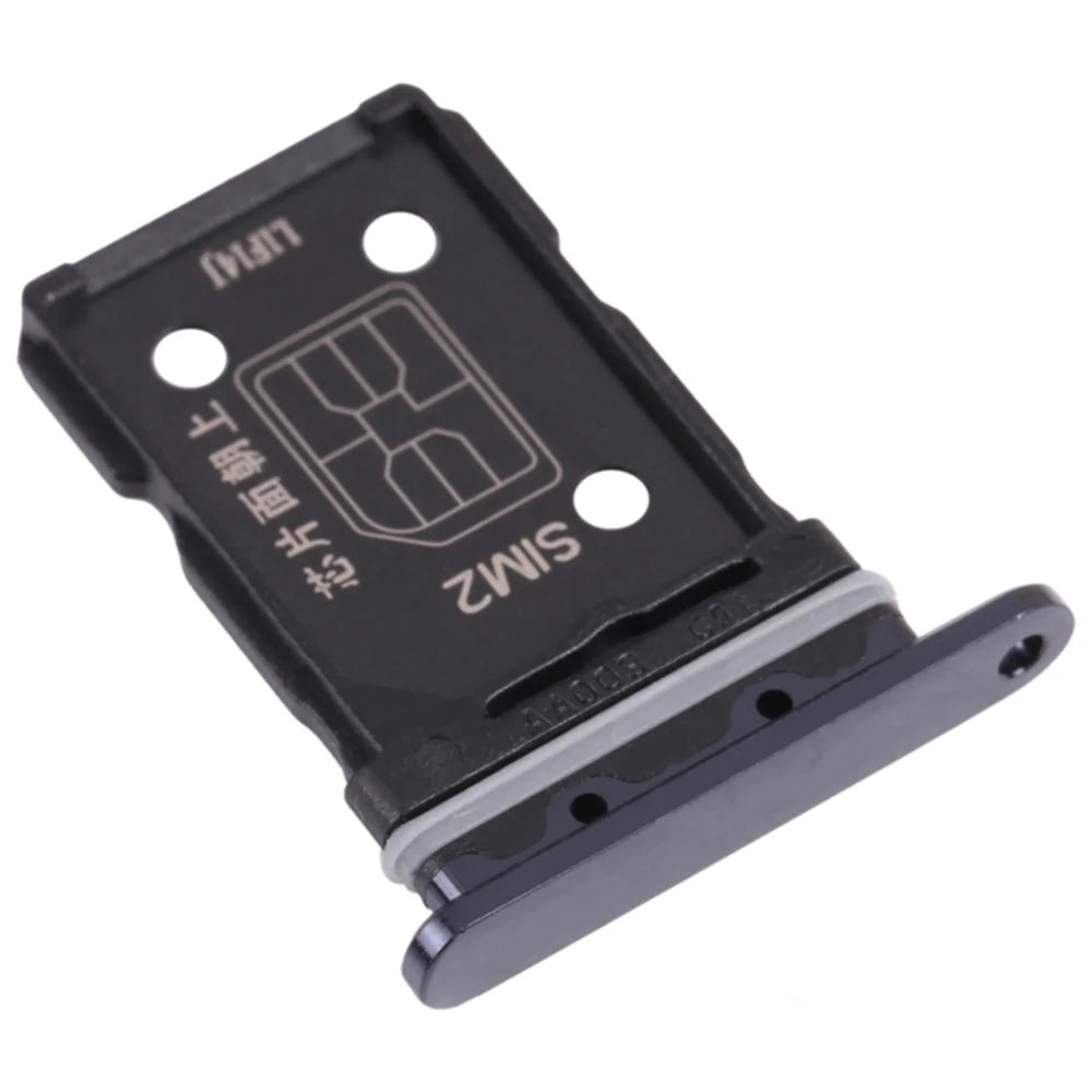 For Oppo Reno6 Pro 5G Dual SIM Card Tray Holder Replacement (without Logo) - Black - 2