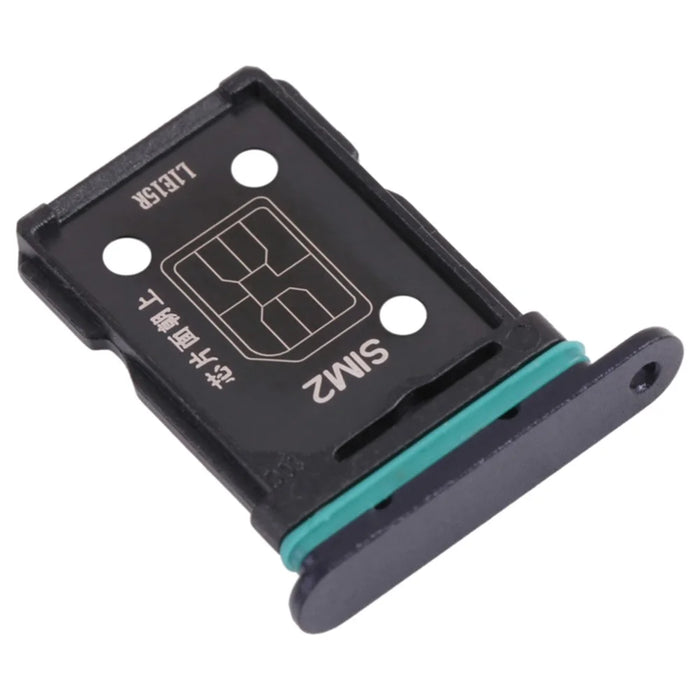 For Oppo Reno6 5G PEQM00, CPH2251 Dual SIM Card Tray Holder Replacement (without Logo) - Black - 2