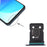 For Oppo Reno6 5G PEQM00, CPH2251 Dual SIM Card Tray Holder Replacement (without Logo) - Black - 3