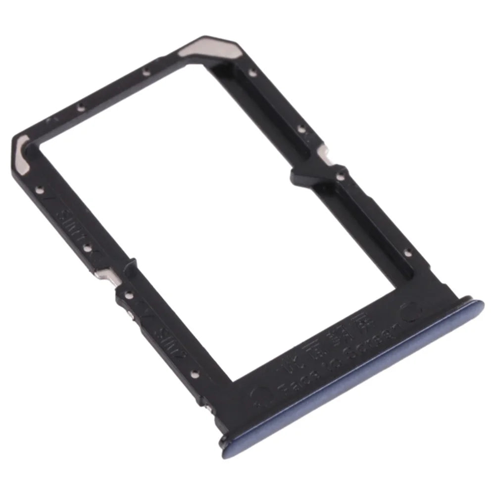 For Oppo Reno5 5G PEGM00, PEGT00, CPH2145 Dual SIM Card Tray Holder Replacement (without Logo) - Black - 1