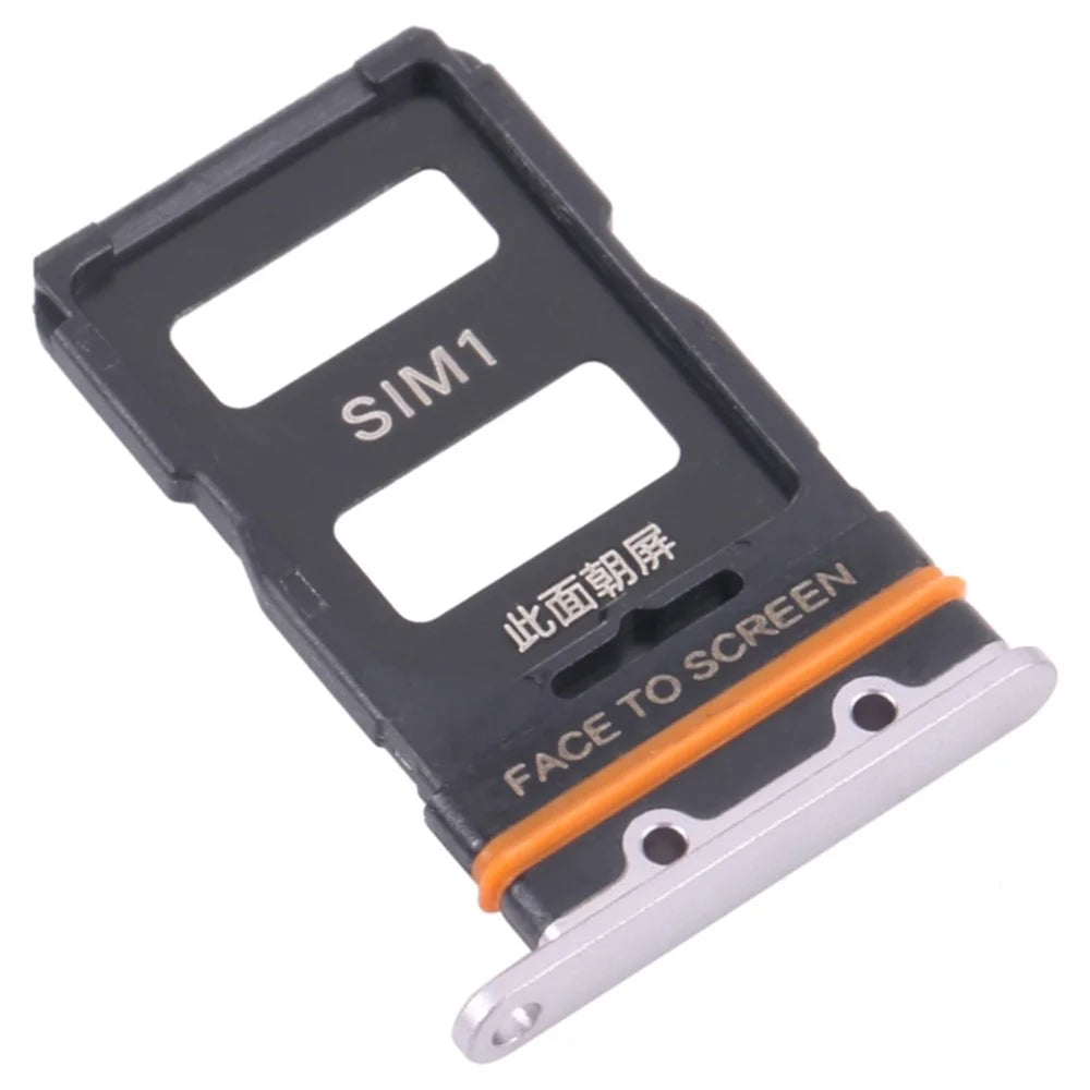 For Xiaomi 12 5G/12X 5G/12 Pro 5G Dual SIM Card Tray Holder Replacement (without Logo) - Silver - 1