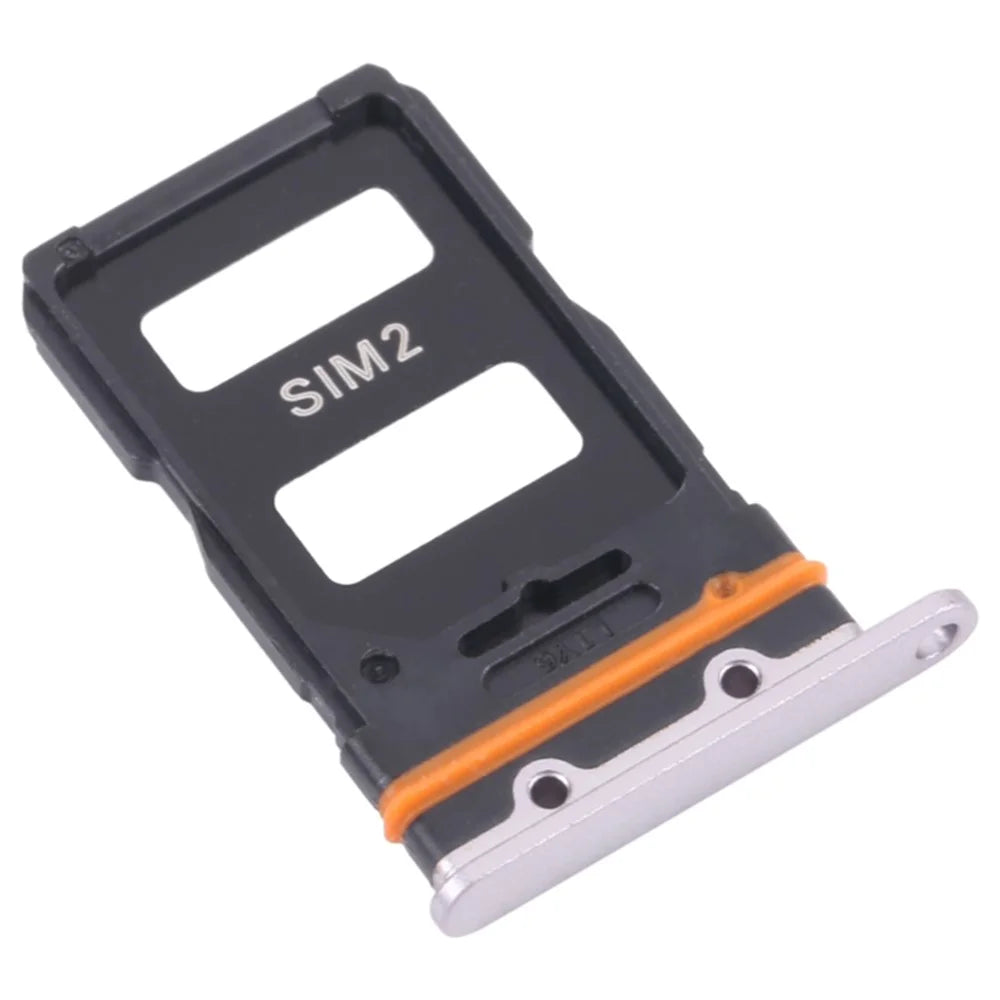 For Xiaomi 12 5G/12X 5G/12 Pro 5G Dual SIM Card Tray Holder Replacement (without Logo) - Silver - 2