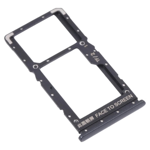 For Xiaomi Redmi Note 10 5G/Poco M3 Pro 5G/Redmi Note 10T 5G Dual SIM Cards + Single TF Card Tray Holder Replacement (without Logo) - Black - 1