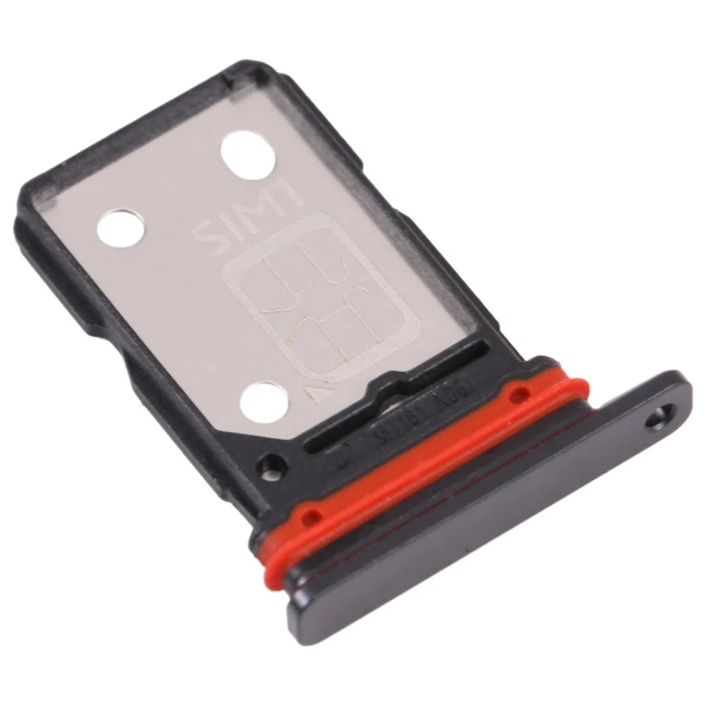 For vivo iQOO 8 Dual SIM Card Tray Holder Replacement (without Logo) - Black - 2
