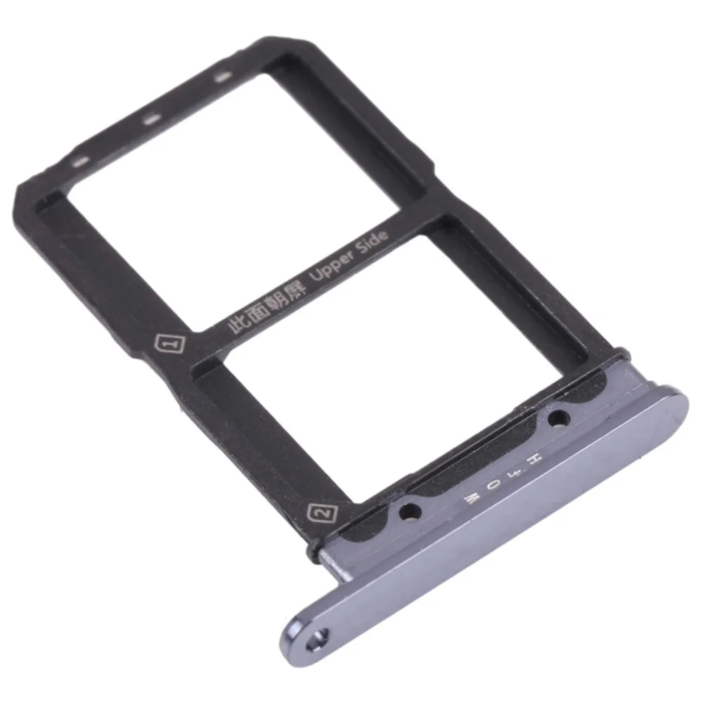 For vivo iQOO 5 5G Dual SIM Card Tray Holder Replacement (without Logo) - Black - 1