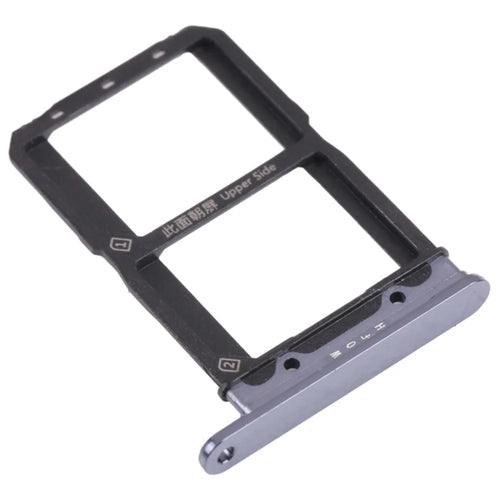 For vivo iQOO 5 5G Dual SIM Card Tray Holder Replacement (without Logo) - Black - 1