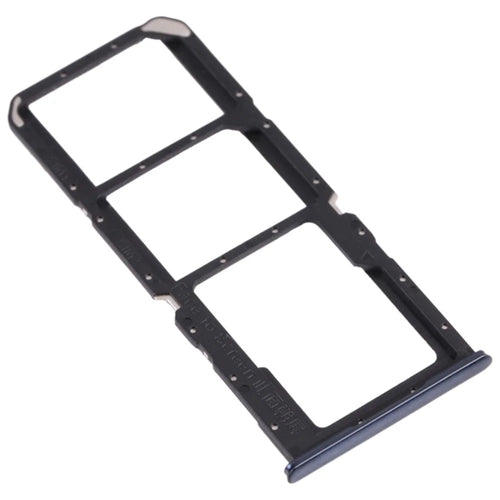 For Oppo A74 5G CPH2197, CPH2263 Dual SIM Cards + Single SD Card Tray Holder Replacement (without Logo) - Black - 1