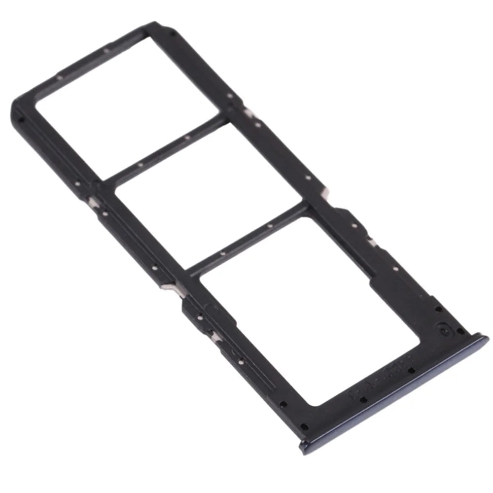 For Oppo A74 5G CPH2197, CPH2263 Dual SIM Cards + Single SD Card Tray Holder Replacement (without Logo) - Black - 2