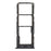 For Samsung Galaxy A23 4G A235 OEM Dual SIM Card + SD Card Tray Holder Replacement (without Logo) - Black - 1