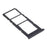 For Samsung Galaxy A23 4G A235 OEM Dual SIM Card + SD Card Tray Holder Replacement (without Logo) - Black - 4