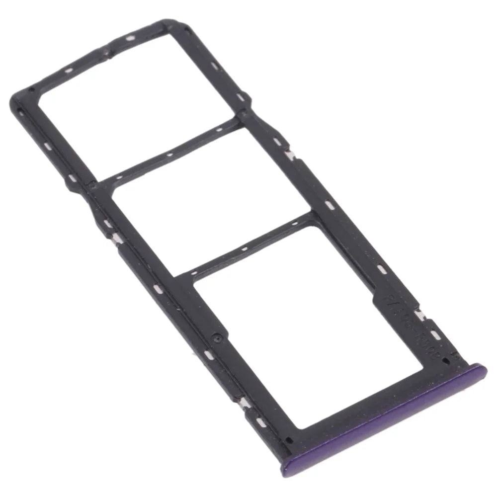 For OPPO Realme 5 Dual SIM Card + TF Card Tray Holder Replacement (without Logo) - Purple - 2