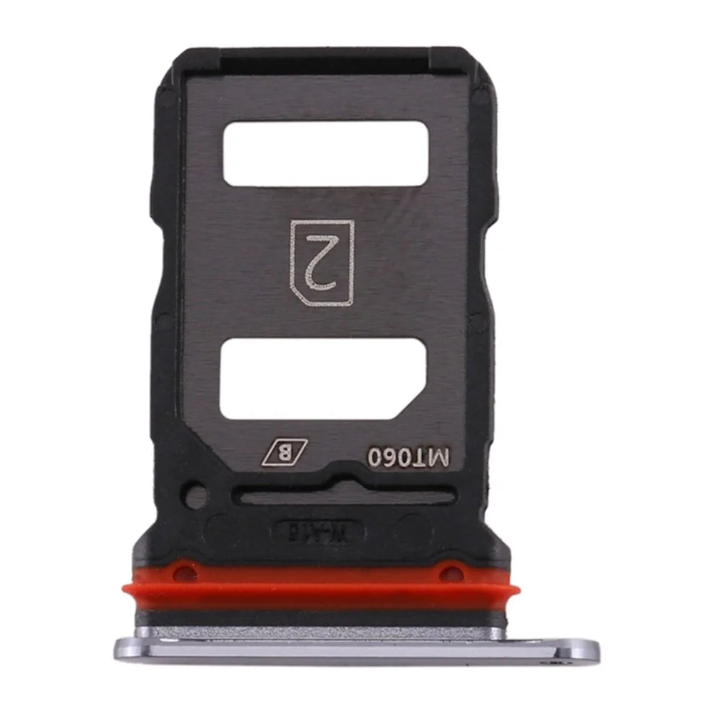 For vivo X30 Dual SIM Card Tray Holder Replacement (without Logo) - Black - 3