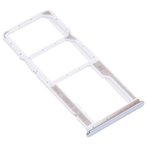 For Xiaomi Redmi Note 10 4G / Note 10S 4G Dual SIM Card + TF Card Tray Holder Replacement (without Logo) - White - 1