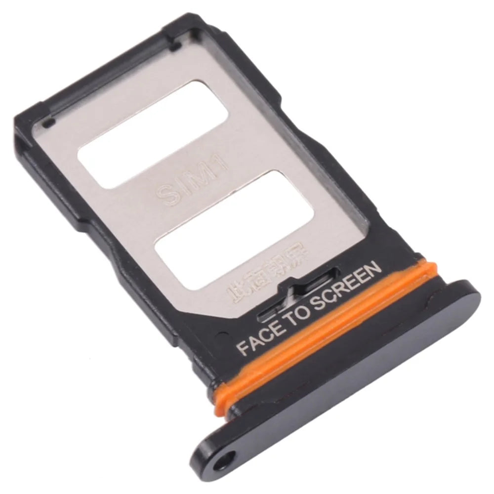 For Xiaomi Redmi K50 Gaming 5G Dual SIM Card Tray Holder Replacement (without Logo) - Black - 1