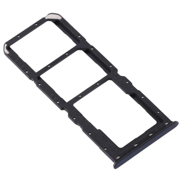 For OPPO A91 / F15 Dual SIM Card + TF Card Tray Holder Replacement (without Logo) - Black - 1
