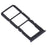 For OPPO A91 / F15 Dual SIM Card + TF Card Tray Holder Replacement (without Logo) - Black - 2