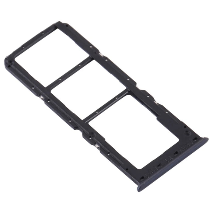 For OPPO A91 / F15 Dual SIM Card + TF Card Tray Holder Replacement (without Logo) - Black - 2